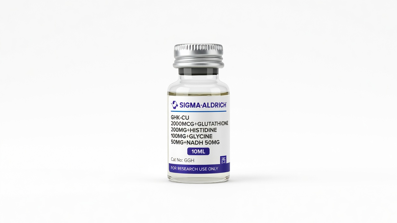 GHK-CU 2000mcg+Glutathione 200mg+Histidine 100mg+Glycine 50mg+NADH 50mg product photo